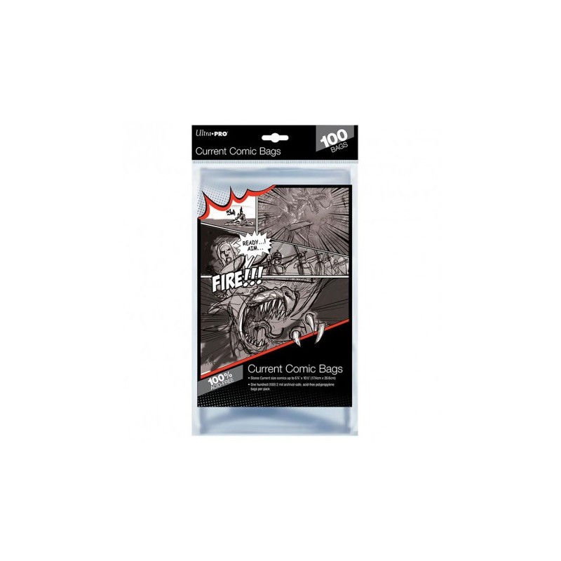 Maquette COMIC BAGS - Current Size 17.5cm X 26.5cm (100ct) x1