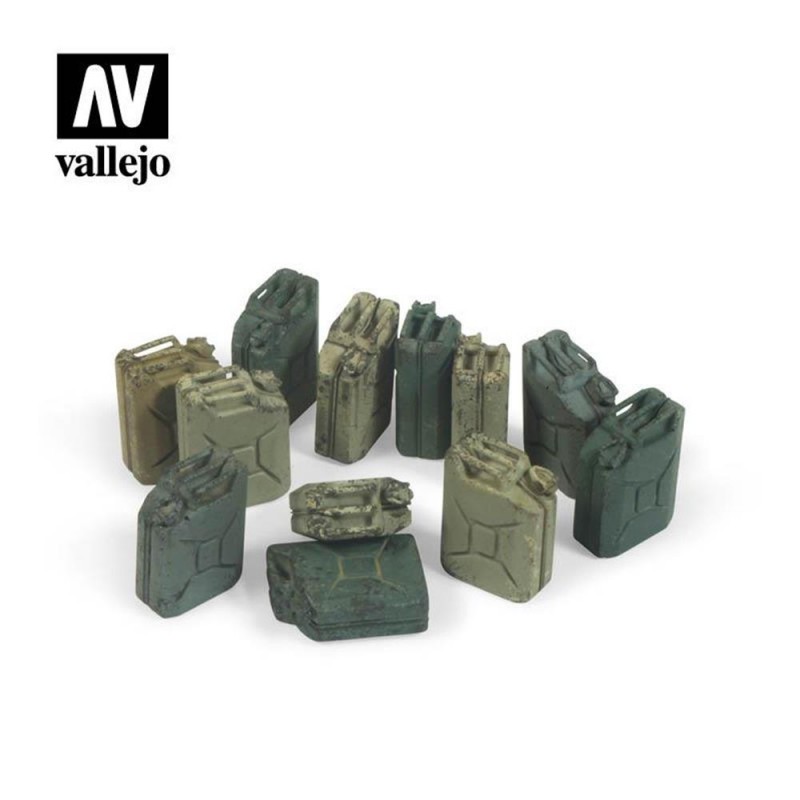 Ajouter des pièces : 1/35 ; Ensemble de jerricans allemands